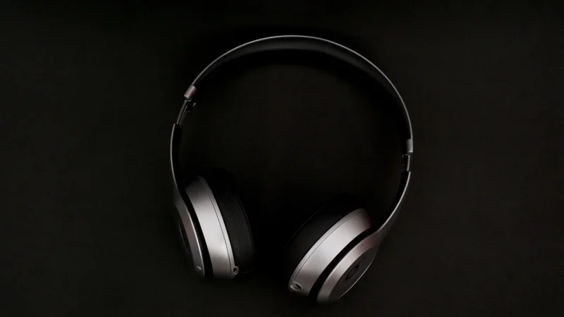(Black) bluetooth Headphone Active Noise Reduction ANC Foldable Deep Bass Headset With Mic TF Card